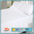 Cheap Poly Cotton Fabric Plain Wite Bed Sheet Sets / Bedding Set